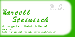 marcell steinisch business card